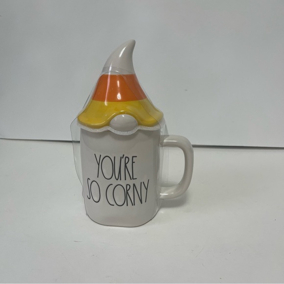 Rae Dunn “You’re So Corny” Mug With Its Topper/ Lid - New In Box- Reemoly - Picture 3 of 10
